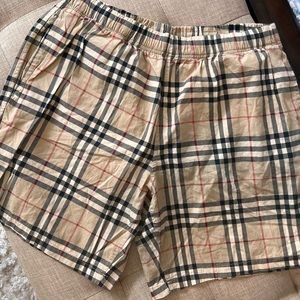 Burberry shorts.